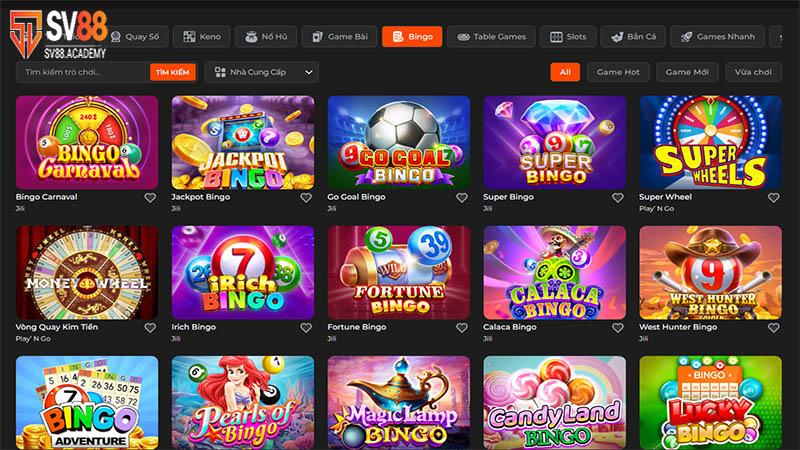 Các tựa game khác trong kho game SV88