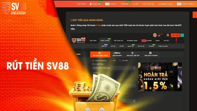 Hướng Dẫn Chi Tiết Cách Rút Tiền SV88 Từ A Đến Z 6 Quy trình rút tiền SV88