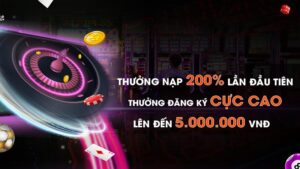 Bùng nổ ưu đãi thưởng nạp 200% lên đến 5 triệu đồng tại SV88 7 Thưởng nạp 200% lên đến 5 triệu đồng tại SV88